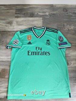 Adidas Real Madrid Benzema#9 19/20 Third Jersey Men's Size XXL UCL patches