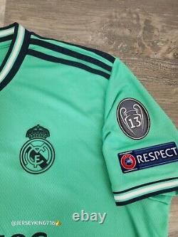 Adidas Real Madrid Benzema#9 19/20 Third Jersey Men's Size XXL UCL patches