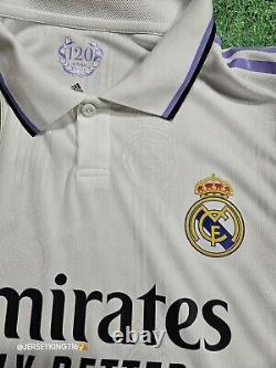 Adidas Real Madrid Benzema #9 22/23 Home Jersey Authentic Long Sleeve XL