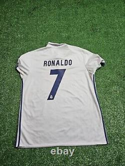 Adidas Real Madrid CF Cristiano Ronaldo#7 2016/2017 Home Jersey XL UCL Final