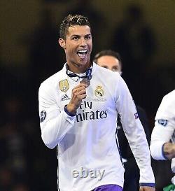 Adidas Real Madrid CF Cristiano Ronaldo#7 2016/2017 Home Jersey XL UCL Final
