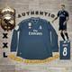 Adidas Real Madrid CF Toni Kroos#8 18/19 Away Authentic Long Sleeve Jersey XXL