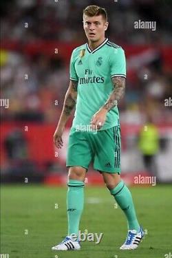 Adidas Real Madrid CF Toni Kroos#8 19/20 third Soccer Jersey L With UCL Patches