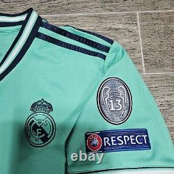 Adidas Real Madrid CF Toni Kroos#8 19/20 third Soccer Jersey L With UCL Patches