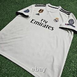 Adidas Real Madrid CF Toni Kroos#8 2018/2019 Home Jersey Rare XXL UCL Patches