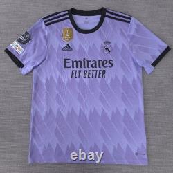 Adidas Real Madrid CF Toni Kroos#8 2022/2023 Away Purple Jersey UCL Patches Rare