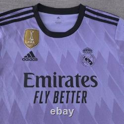 Adidas Real Madrid CF Toni Kroos#8 2022/2023 Away Purple Jersey UCL Patches Rare