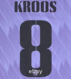 Adidas Real Madrid CF Toni Kroos#8 2022/2023 Away Purple Jersey UCL Patches Rare