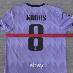 Adidas Real Madrid CF Toni Kroos#8 2022/2023 Away Purple Jersey UCL Patches Rare