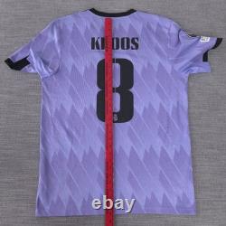 Adidas Real Madrid CF Toni Kroos#8 2022/2023 Away Purple Jersey UCL Patches Rare