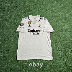 Adidas Real Madrid CF Toni Kroos#8 2022/2023 Home Jersey New XL UCL Patches