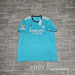 Adidas Real Madrid CF Toni Kroos#8 21/22. Third Soccer Jersey XL With UCL Patches