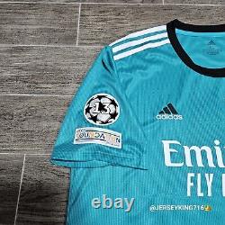 Adidas Real Madrid CF Toni Kroos#8 21/22. Third Soccer Jersey XL With UCL Patches