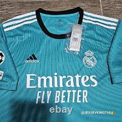 Adidas Real Madrid CF Toni Kroos#8 21/22. Third Soccer Jersey XL With UCL Patches