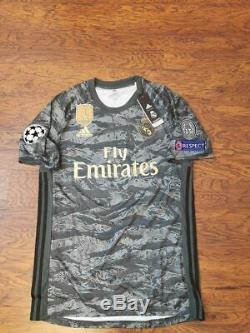 Adidas Real Madrid Champions 2019-20 Gk Goal Courtois M Original Jersey Shirt