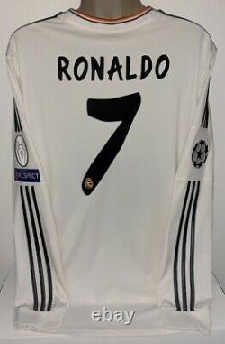 Adidas Real Madrid Champions Final 2014 Ls Long Ronaldo S Original Jersey Shirt