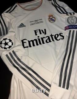 Adidas Real Madrid Champions Final 2014 Ls Long Ronaldo S Original Jersey Shirt