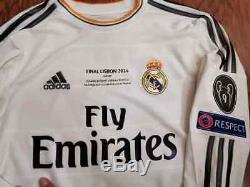 Adidas Real Madrid Champions Final 2014 Ls Long Ronaldo S Original Shirt Jersey