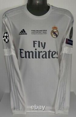 Adidas Real Madrid Champions Final 2016 Ronaldo Ls Long S Original Jersey Shirt