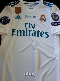 Adidas Real Madrid Champions Final 2018 Ronaldo L Original Jersey Shirt