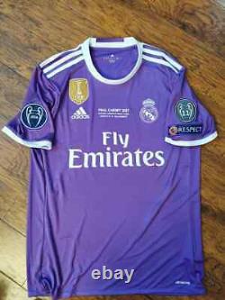 Adidas Real Madrid Champions Final Cardiff 2017 Ronaldo Original Jersey Shirt