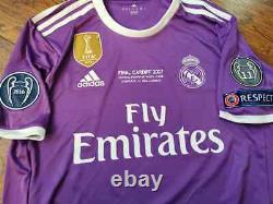 Adidas Real Madrid Champions Final Cardiff 2017 Ronaldo Original Jersey Shirt