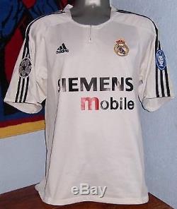 Adidas Real Madrid Champions League 2003 Zidane Original Soccer Jersey Shirt