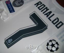 Adidas Real Madrid Champions League 2016 Winner Ronaldo L Original Jersey Shirt