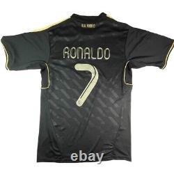 Adidas Real Madrid Cristiano Ronaldo 2010-11 black gold football soccer jersey