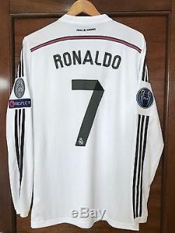Adidas Real Madrid Cristiano Ronaldo 2014-2015 Champions League jersey size L