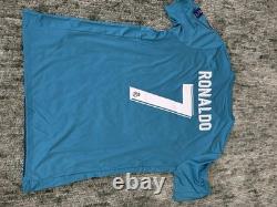 Adidas Real Madrid Cristiano Ronaldo #7 Blue Soccer Jersey Men's Size L
