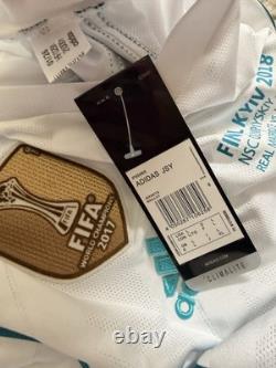 Adidas Real Madrid Cristiano Ronaldo #7 Final Kyiv 2018 Soccer Jersey White L