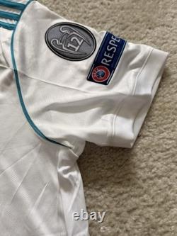 Adidas Real Madrid Cristiano Ronaldo #7 Final Kyiv 2018 Soccer Jersey White L