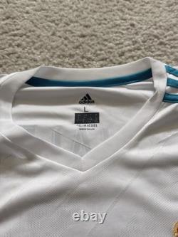 Adidas Real Madrid Cristiano Ronaldo #7 Final Kyiv 2018 Soccer Jersey White L