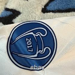 Adidas Real Madrid Cristiano Ronaldo #7 Final Kyiv 2018 White Soccer Jersey L