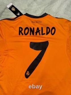 Adidas Real Madrid Cristiano Ronaldo #7 Soccer Jersey Men's L Orange Black