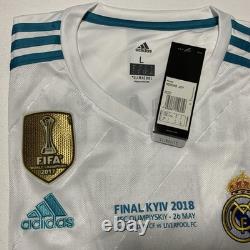 Adidas Real Madrid Cristiano Ronaldo #7 UCL Final Kyiv 2018 Jersey Men's L