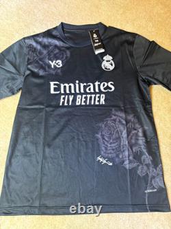 Adidas Real Madrid Emirates Fly Better Black Short Sleeve Jersey Size L