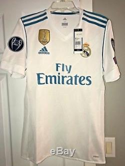 Adidas Real Madrid FC 2018 Authentic Adizero Champions League Home Jersey Medium
