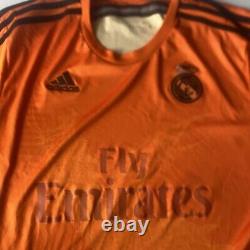 Adidas Real Madrid Fly Emirates 2014 Orange Soccer Jersey XL Yohji Yamamoto RARE