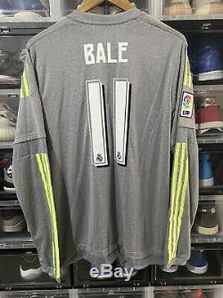 Adidas Real Madrid Gareth Bale Away Jersey / Shirt 2015-16 sz L Long Sleeve BNWT