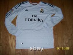 Adidas Real Madrid Gareth Bale Home Long Sleeve Jersey 2013/2014 Size Medium Men