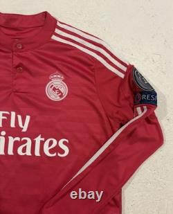 Adidas Real Madrid Gareth Bale Pink Long Sleeve Soccer Jersey Patch Mens M