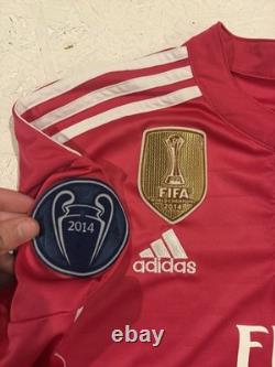Adidas Real Madrid Gareth Bale Pink Long Sleeve Soccer Jersey Patch Mens M