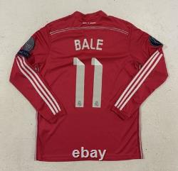 Adidas Real Madrid Gareth Bale Pink Long Sleeve Soccer Jersey Patch Mens M Adidas Real Madrid Gareth Bale Pink Long Sleeve Soccer Jersey Patch Mens M