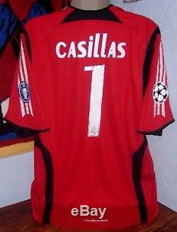 Adidas Real Madrid Goalkeeper Gk Casillas 2005 Champions Original Jersey Shirt