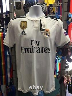 Adidas Real Madrid Home 2018-19 soccer jersey White Black Size S Men's Only