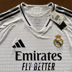 Adidas Real Madrid Home Authentic L/S Soccer Jersey 2024-2025 2XL