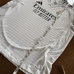 Adidas Real Madrid Home Authentic L/S Soccer Jersey 2024-2025 2XL