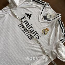 Adidas Real Madrid Home Authentic L/S Soccer Jersey 2024-2025 2XL